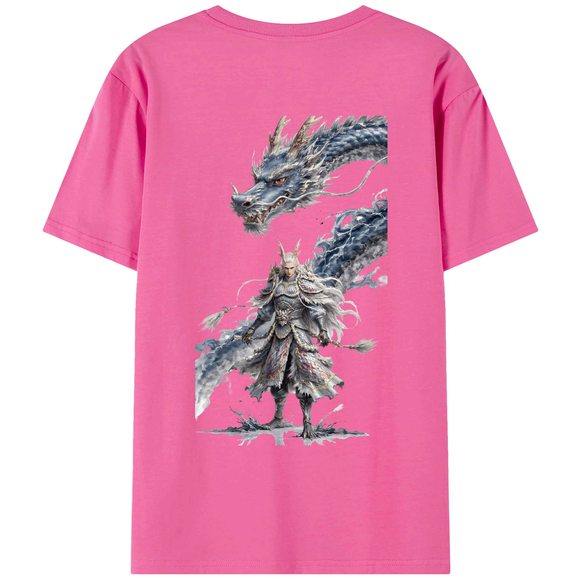 （画像用） Ne Zha 2 ナタ 魔童の大暴れ レディース半袖Tシャツ(バックプリント)
